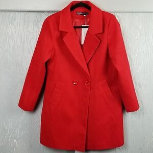 NWT..JENKOON red trench style jacket